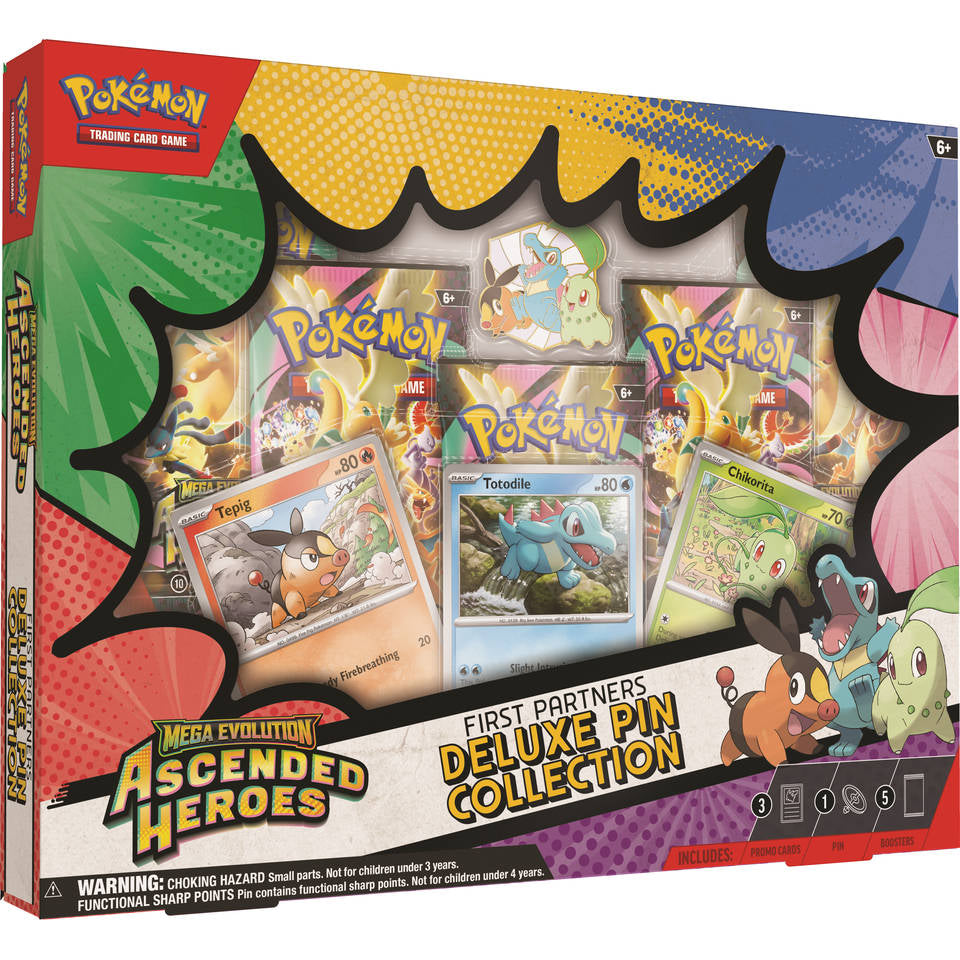 Pokemon Ascended Heroes First Parners Deluxe Pin Collection