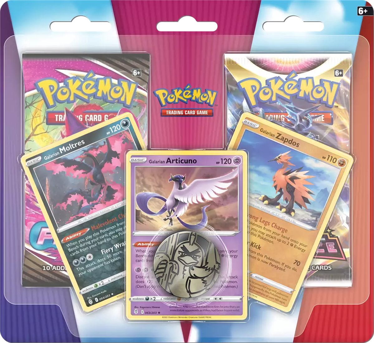 Pokémon Enhanced 2-Pack Blister Articuno-Zapdos-Moltres (Fusion Strike / Astral Radiance)