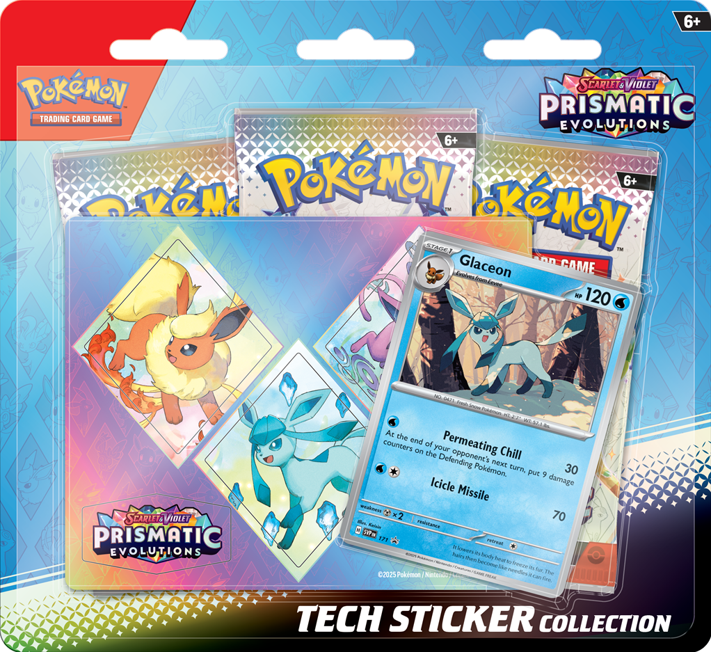 Prismatic Evolutions Tech Sticker Collection